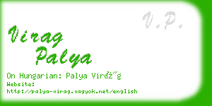virag palya business card